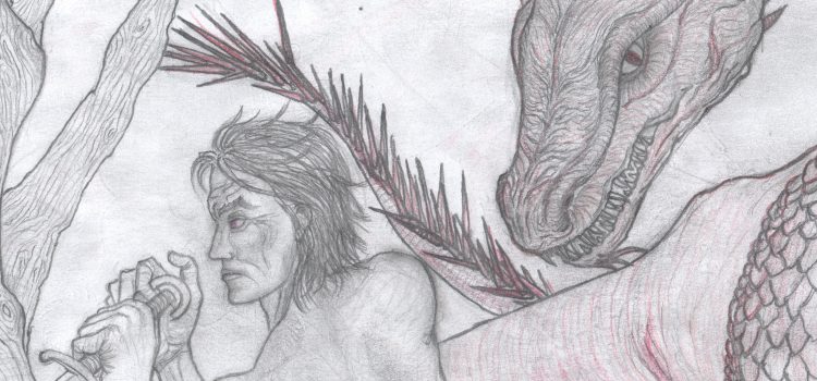 Daemon Targaryen and his Dragon Caraxes in front of the Heart Tree in Harrenhal Daemon Targaryen and his Dragon Caraxes in front of the Heart Tree in Harrenhal
