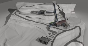 Cogne architecture project illustrated view