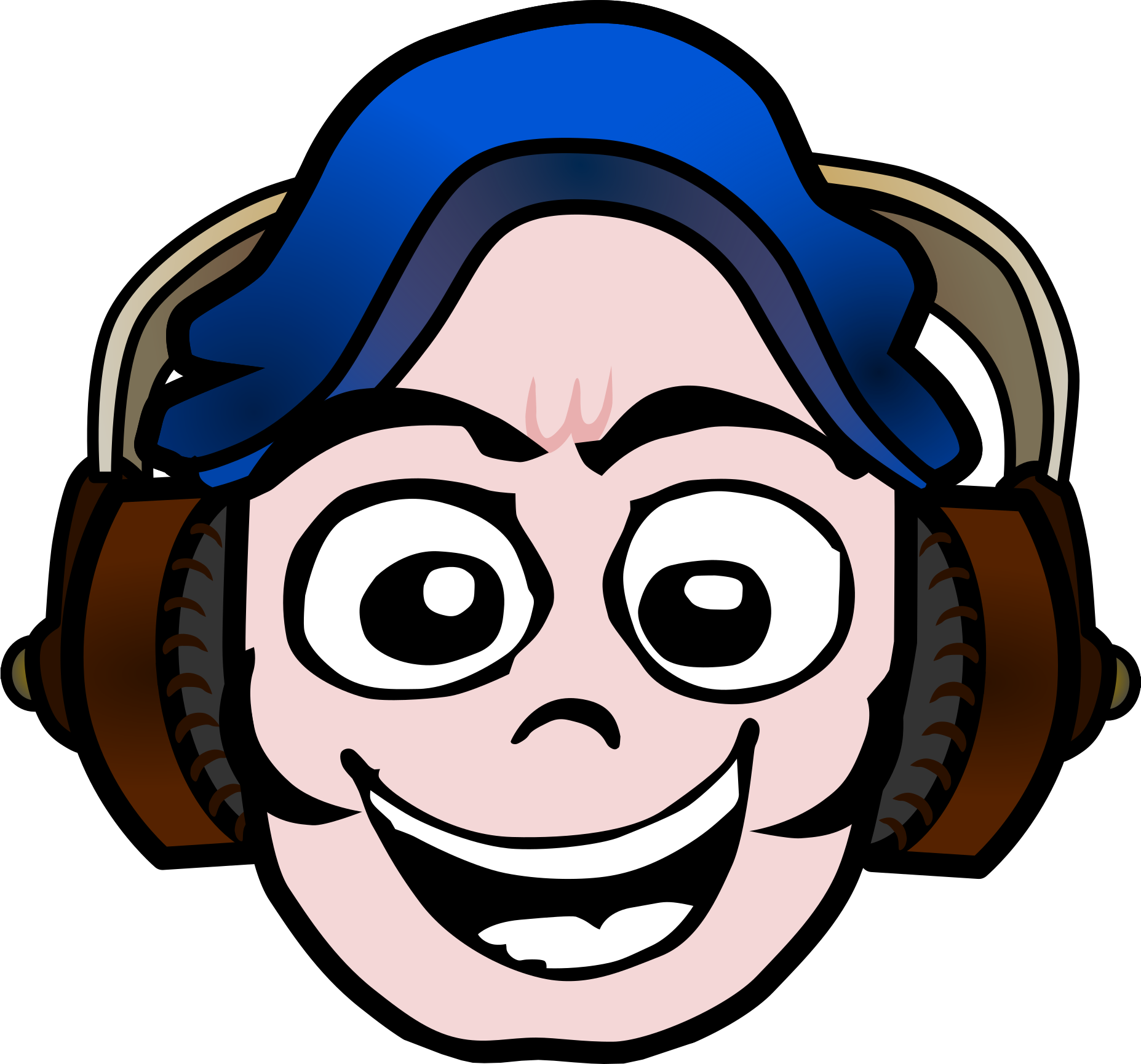 Head Illustration: hyped! (with eyes) - The Justin Thomas Show