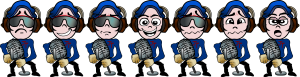 Shirt and Microphone Illustration: various expressions - The Justin Thomas Show