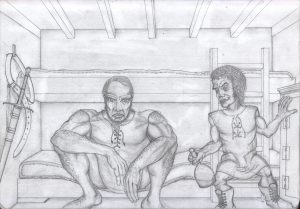 Ser Jorah Mormont and Tyrion Lannister on the Selaesori Qhoran