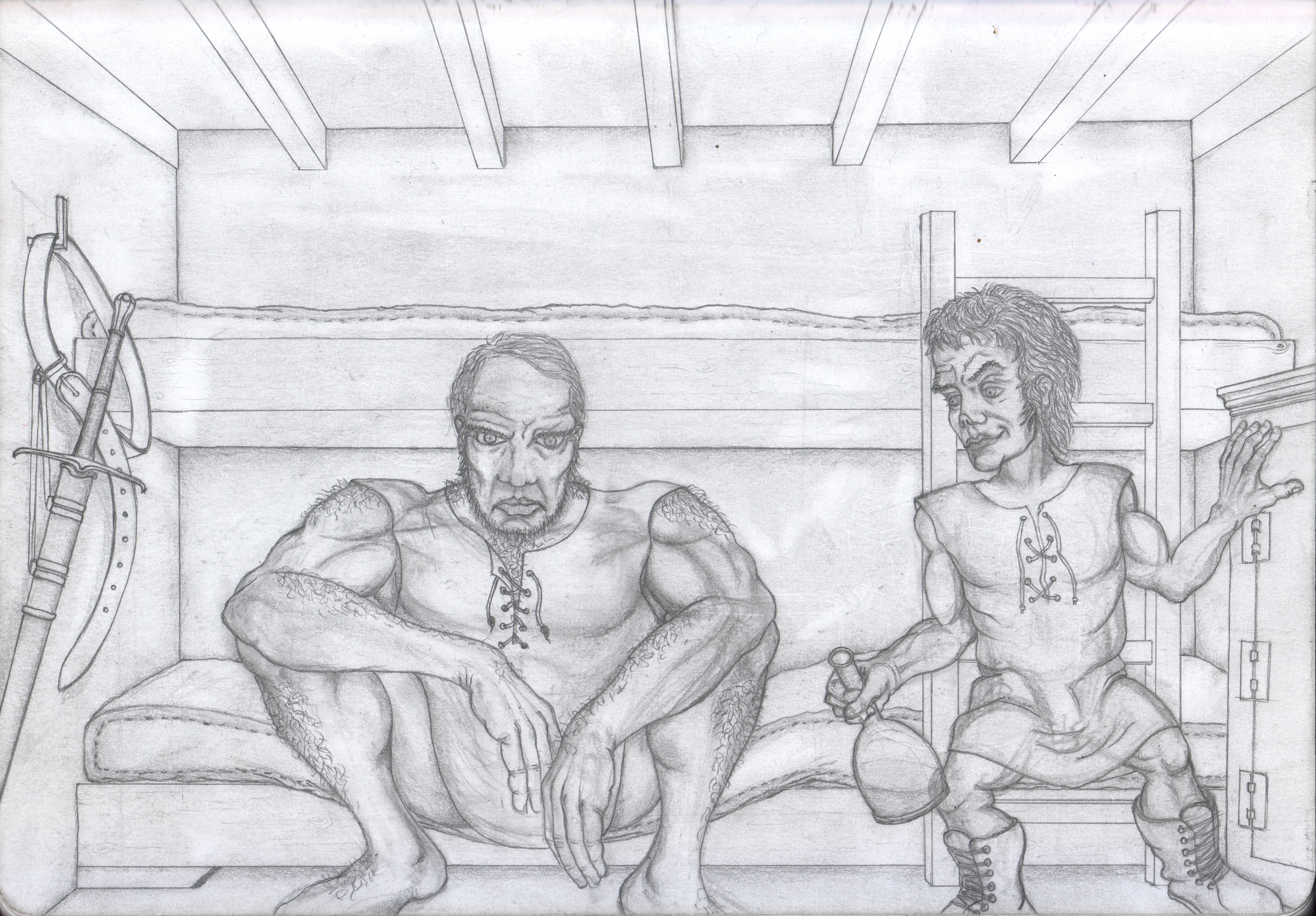 Ser Jorah Mormont and Tyrion Lannister on the Selaesori Qhoran