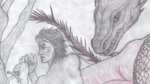 Daemon Targaryen and his Dragon Caraxes