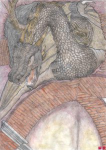 Viserion's lair under the Great Pyramid of Meereen by Winter Design