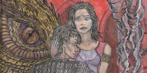 Prince Baelon, Queen Alysanne and the dragon Vhagar