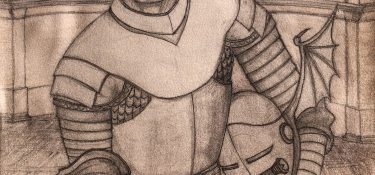 Ser Barristan Selmy in his Kinsguard armour with dragon wings helmet Ser Barristan Selmy in his Kinsguard armour with dragon wings helmet
